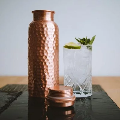 Hammered Copper Bottles