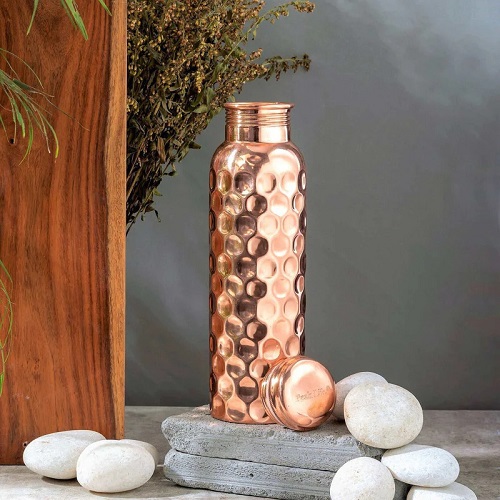 Diamond Cut Copper Bottles